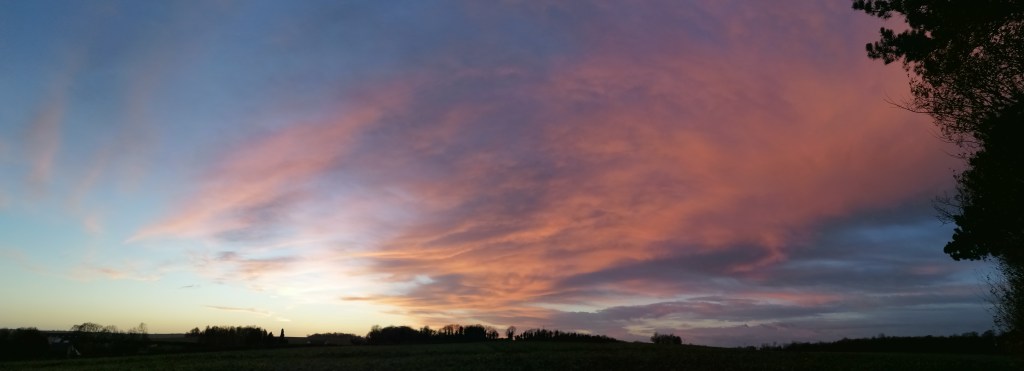 red clouds panorama